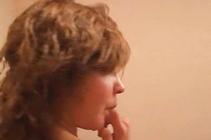 Hotand luscious white legal age teenager is pleased to engulf dick on cam