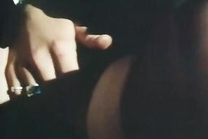 Sizzling skinny housewife admires a dude with her oral job skills