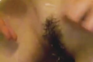 Lusty quite buxom dilettante girlfriend of my buddy masturbated in the shower