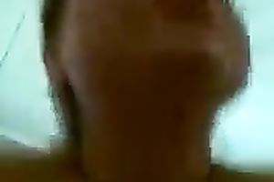 My chunky Arab white bitch sucks my shlong and I push her hard