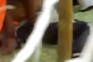 Asian floozy receives drilled by her 2 allies on the floor