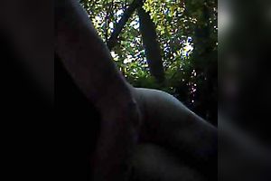 Rough and ribald anal fuck with my GF in the woods