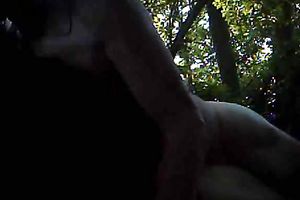 Rough and ribald anal fuck with my GF in the woods