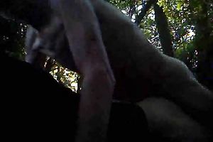 Rough and ribald anal fuck with my GF in the woods