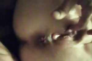 Finger fucking creampied cunt and backdoor of my hot big beautiful woman queen