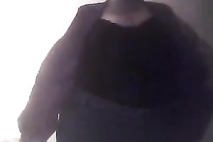 Chubby whorish housewife with chubby butt exposed me a bit of her massive body