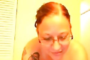 Tattooed web camera black cock slut with large boobies was nailed from behind by plump stud