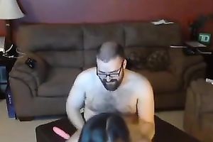 Ugly chunky unshaved stud and glamorous brunettes were having kinda intercourse