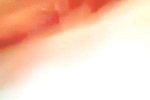 Happy blonde sweetheart in stockings flashed her fuck holes for me on web