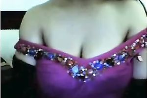 My hot girlfriend is very proud of her well developed boobs