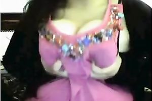 My hot girlfriend is very proud of her well developed boobs