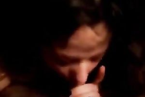 My sexual looking girlfriend knows how to give a admirable oral-job