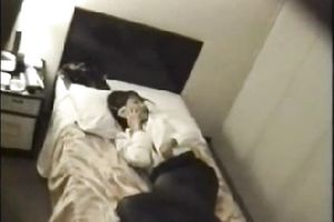 Cute dilettante Asian girlfriend filmed on spycam in her bedroom