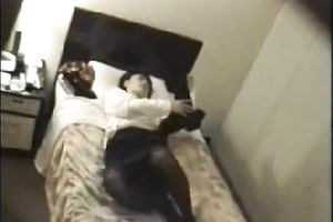 Cute dilettante Asian girlfriend filmed on spycam in her bedroom