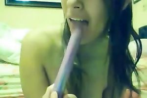 I am a lewd Asian charmer who can't live without masturbating on web camera