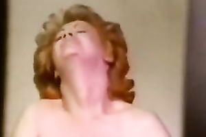 Badass aged woman with large melons looks fantastic in reverse cowgirl position