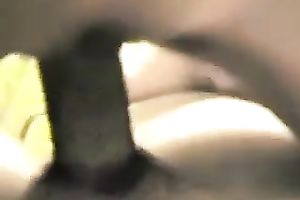 Ardent wild and emotional dark brown gal of my buddy jumps on his prick