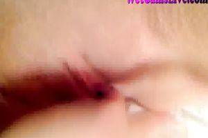 Slim new faced Euro camgirl is dildoying her muff lovingly