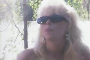 Wild and nice-looking blond honey having wild sex outside