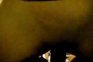 Big white wazoo hops on meaty dark pole