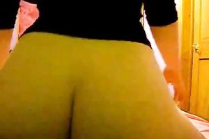 Big white wazoo hops on meaty dark pole