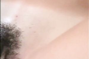 My girlfriend playing with her new most good ally in sofa