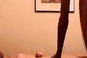 Dude can't live without filming his redhead skinny girlfriend at home