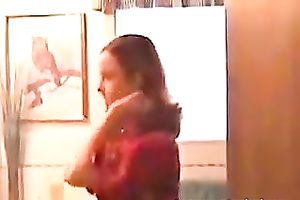 Dude can't live without filming his redhead skinny girlfriend at home