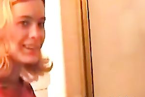 Dude can't live without filming his redhead skinny girlfriend at home