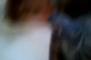 My hot large bottomed dark brown dirty slut wife rides my unbending bushy cock