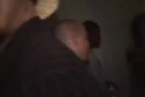 Curly-haired cutie and her Asian GF share a weenie in FFM scene