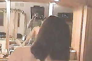 Mature white brunette playgirl has breathtaking thick ass