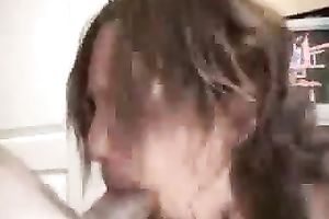 Slutty amateur milfie engulfing penis to acquire her 1st ever spunk flow