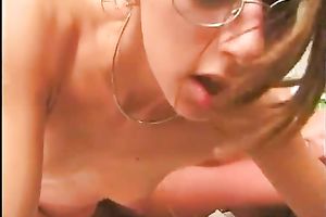 Slender sexy babe getting buttfucked in the kitchen