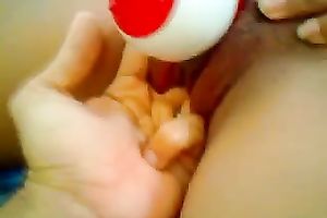 My ravishing and perverted girlfriend uses fake penis just to reach agonorgasmos on her own
