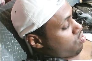 Amateur ghetto swarthy floozy with her legs wide open