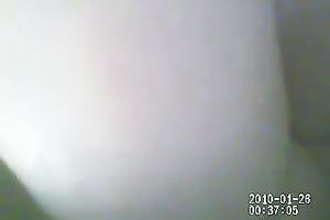 Upskirt view of my girlfriend's large soft gazoo in small straps