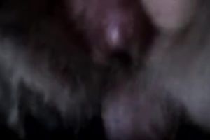 Watch hairy pink slit of my amateur wife and my dong on webcam
