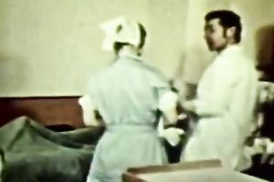 Busty dark brown nurse sucks honeyed dark sausage unfathomable face hole