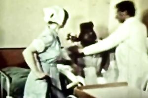 Busty dark brown nurse sucks honeyed dark sausage unfathomable face hole