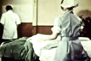 Busty dark brown nurse sucks honeyed dark sausage unfathomable face hole