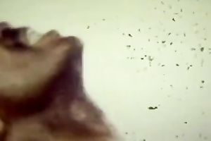 Busty dark brown nurse sucks honeyed dark sausage unfathomable face hole