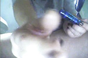 Big racked cam foul was masturbating her twat on the latrine bowl