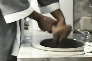 This hawt office wench is willing to engulf on some guy meat