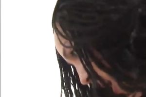 Interracial lesbian sex with 2 lustful and perverted honeys