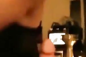 My nice-looking legal age teenager girlfriend is licking and engulfing my jock