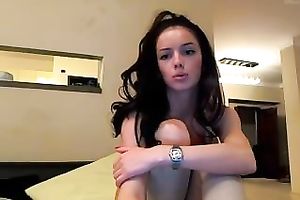 Majestic webcam show by sexy brunette hair non-professional guy
