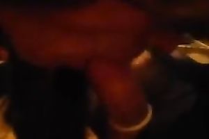 Red haired CD in hot dark fishnet stuff was so into engulfing my buddy