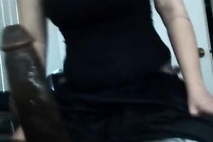 Short haired tattooed and large breasted white lady bowed and gave a great oral-sex