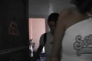 Two brunette hair bitch finally find place for their lesbo joys